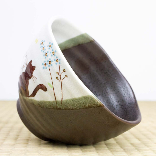 Atelier Yu Cats In Sunny Spot Matcha Tea Bowl (250ml) - Purematcha Australia