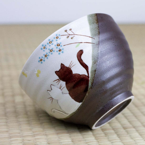 Atelier Yu Cats In Sunny Spot Matcha Tea Bowl (250ml) - Purematcha Australia