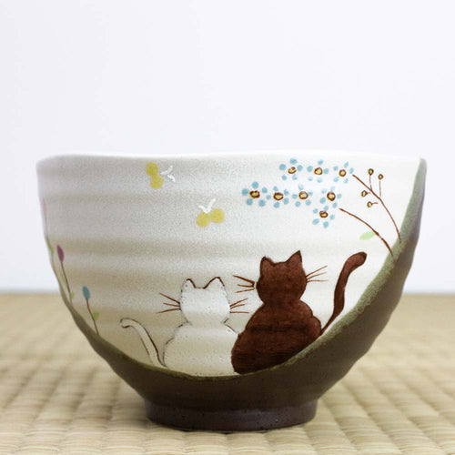 Atelier Yu Cats In Sunny Spot Matcha Tea Bowl (250ml) - Purematcha Australia