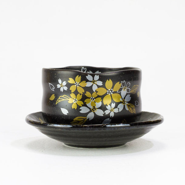 Cherry Blossom Tea Bowl and Saucer Set - Purematcha Australia