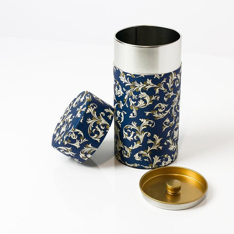 Florence Rossi Paper Blue Tea Canister (200g) - Purematcha Australia