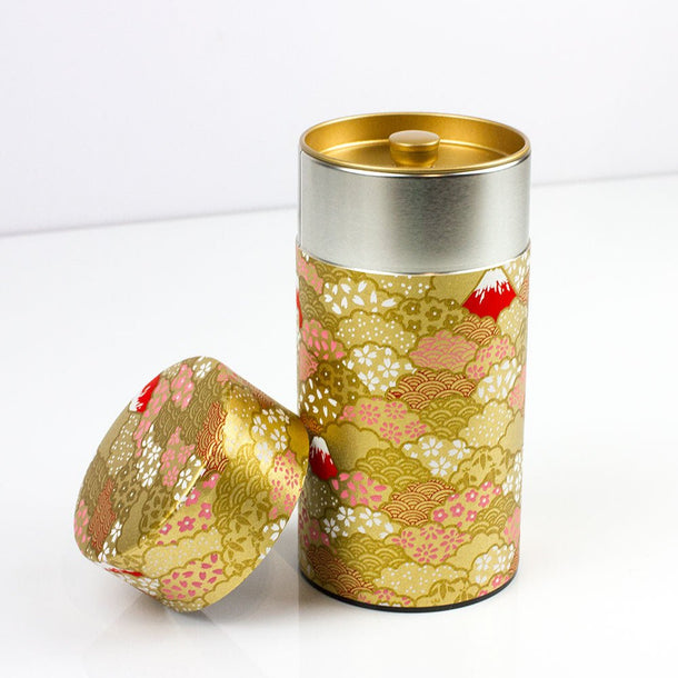 FUJI AOMI Japanese Washi Tea Canister - Purematcha Australia