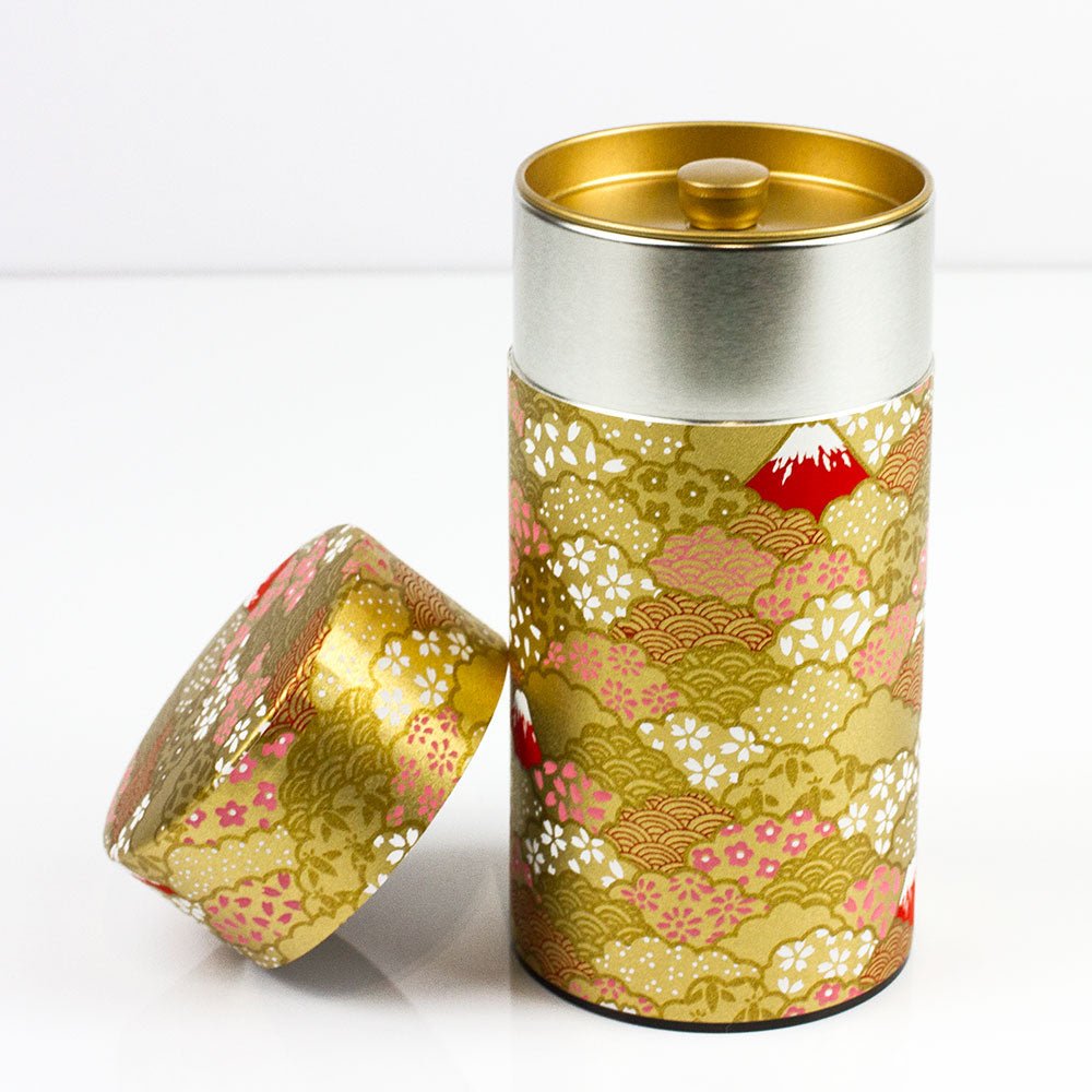 FUJI AOMI Japanese Washi Tea Canister - Purematcha Australia