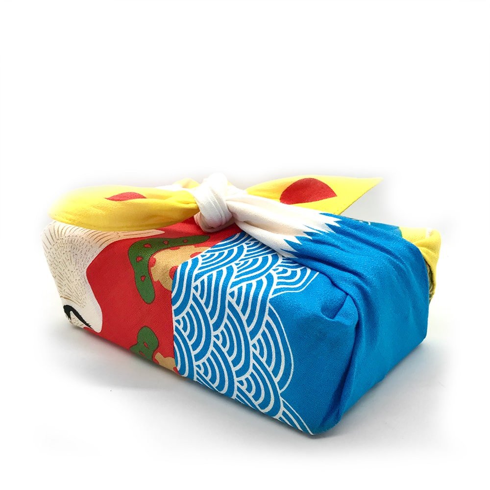 FUROSHIKI Yellow Mt Fuji Wrapping Cloth - Purematcha Australia