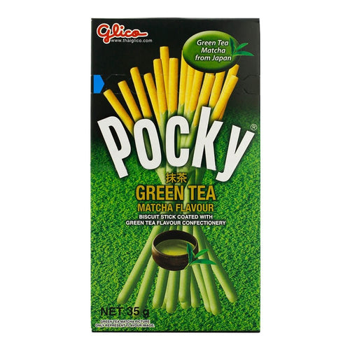 Glico Pocky Matcha Green Tea Biscuit Sticks - Purematcha Australia