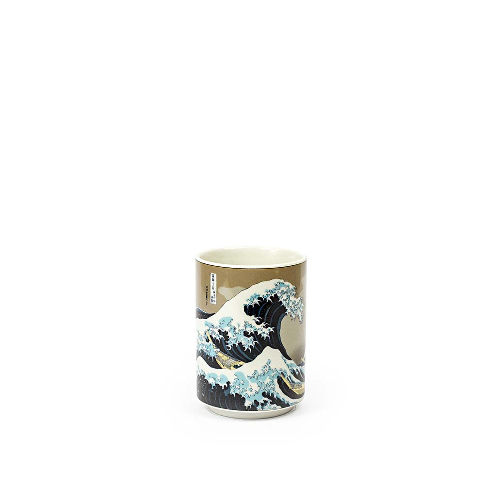 Great Wave Off Kanagawa Porcelain Japanese Teacup - Purematcha Australia