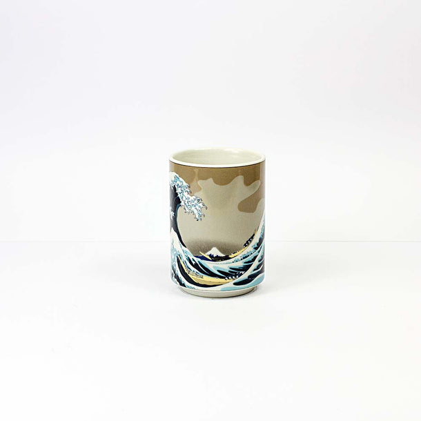 Great Wave Off Kanagawa Porcelain Japanese Teacup - Purematcha Australia