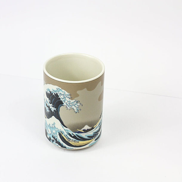 Great Wave Off Kanagawa Porcelain Japanese Teacup - Purematcha Australia