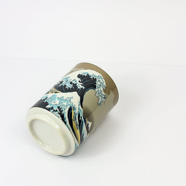 Great Wave Off Kanagawa Porcelain Japanese Teacup - Purematcha Australia