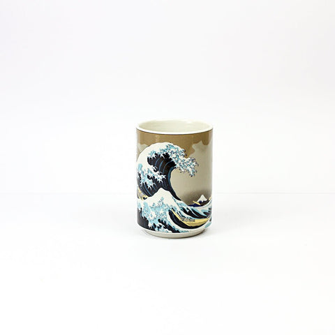 Great Wave Off Kanagawa Porcelain Japanese Teacup - Purematcha Australia