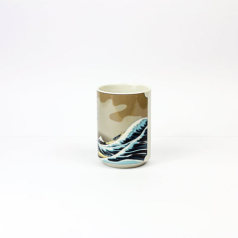 Great Wave Off Kanagawa Porcelain Japanese Teacup - Purematcha Australia