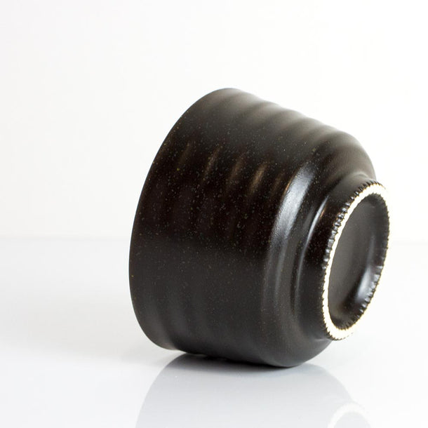 HIKARU Chawan Black Matcha Bowl Speckled - Purematcha Australia