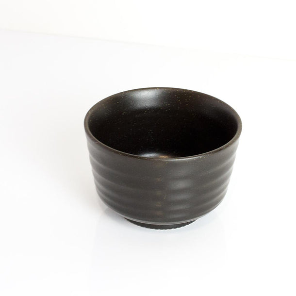 HIKARU Chawan Black Matcha Bowl Speckled - Purematcha Australia