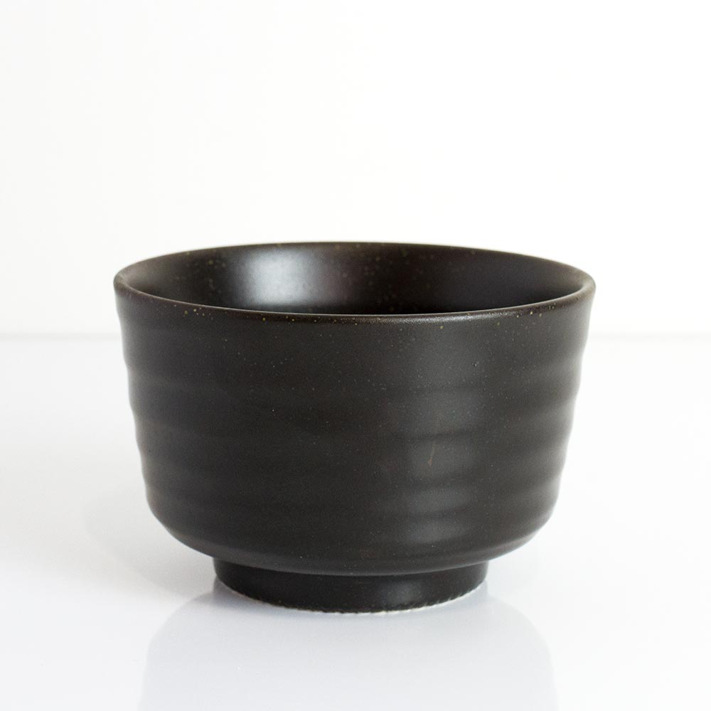 HIKARU Chawan Black Matcha Bowl Speckled - Purematcha Australia