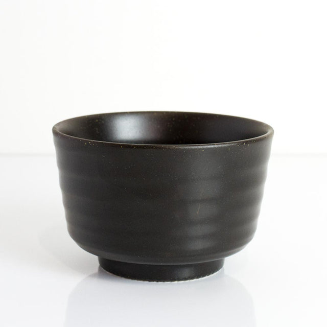 HIKARU Chawan Black Matcha Bowl Speckled - Purematcha Australia