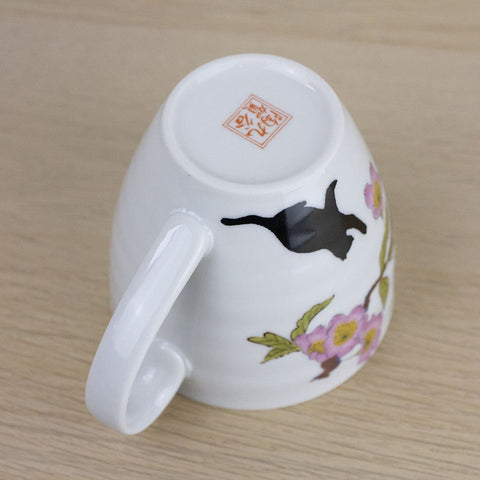 KUTANI Cat and Cherry Blossom Tea Mug - Purematcha Australia