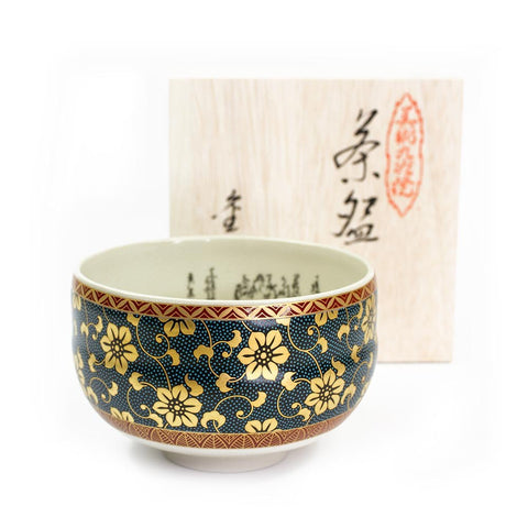 KUTANI Porcelain Chawan (Handpainted JAPAN) - Purematcha Australia