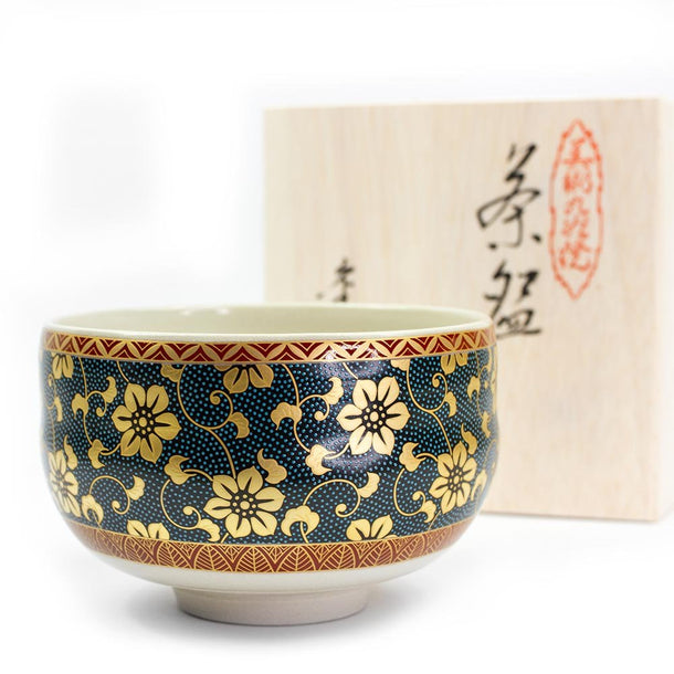 KUTANI Porcelain Chawan (Handpainted JAPAN) - Purematcha Australia
