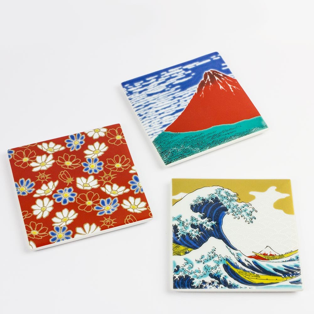 Kutani Porcelain Japanese Tea Coaster - Purematcha Australia