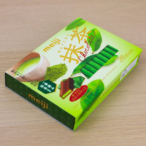 MEIJI Matcha Chocolate 26 blocks - Made in Japan - Purematcha Australia
