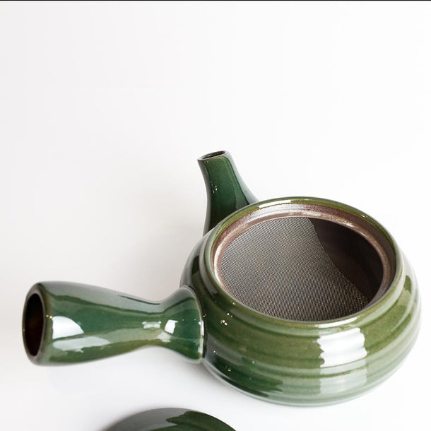 MIDORI Banko-Yaki Japanese Teapot Kyusu (320ml) - Purematcha Australia