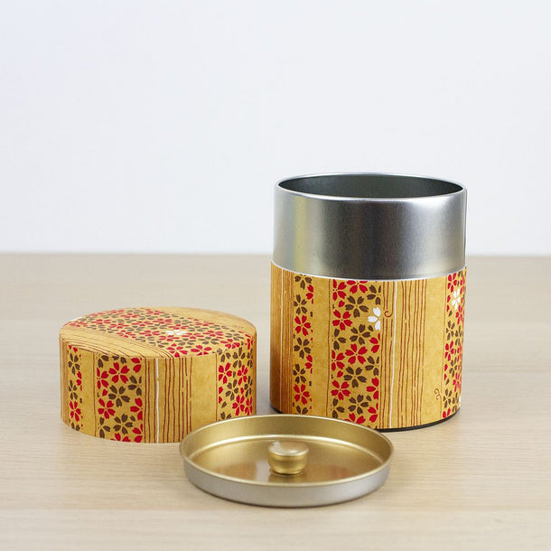 MOKUZAI 200g Washi Wrapped Tea Canister (Wide) - Purematcha Australia