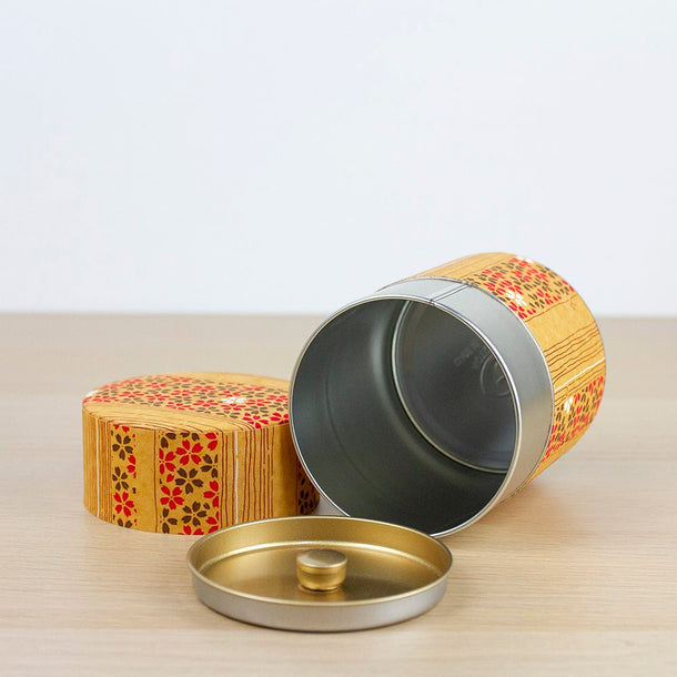 MOKUZAI 200g Washi Wrapped Tea Canister (Wide) - Purematcha Australia