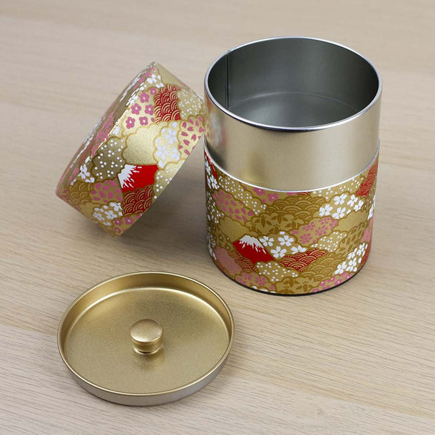 MT FUJI AOMI 200g Washi Wrapped Tea Canister (Wide) - Purematcha Australia