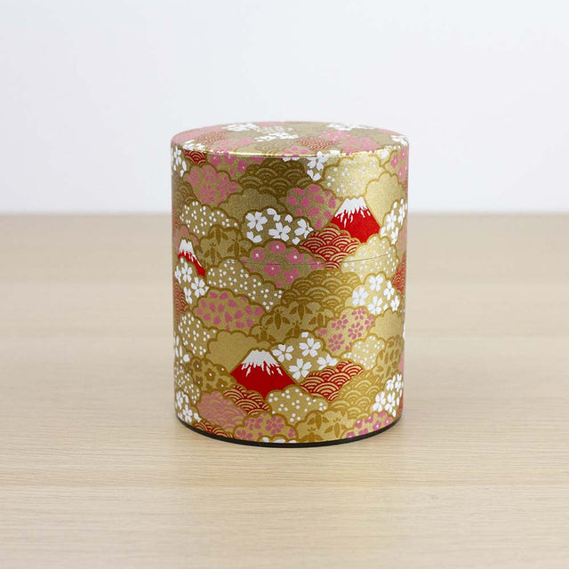 MT FUJI AOMI 200g Washi Wrapped Tea Canister (Wide) - Purematcha Australia