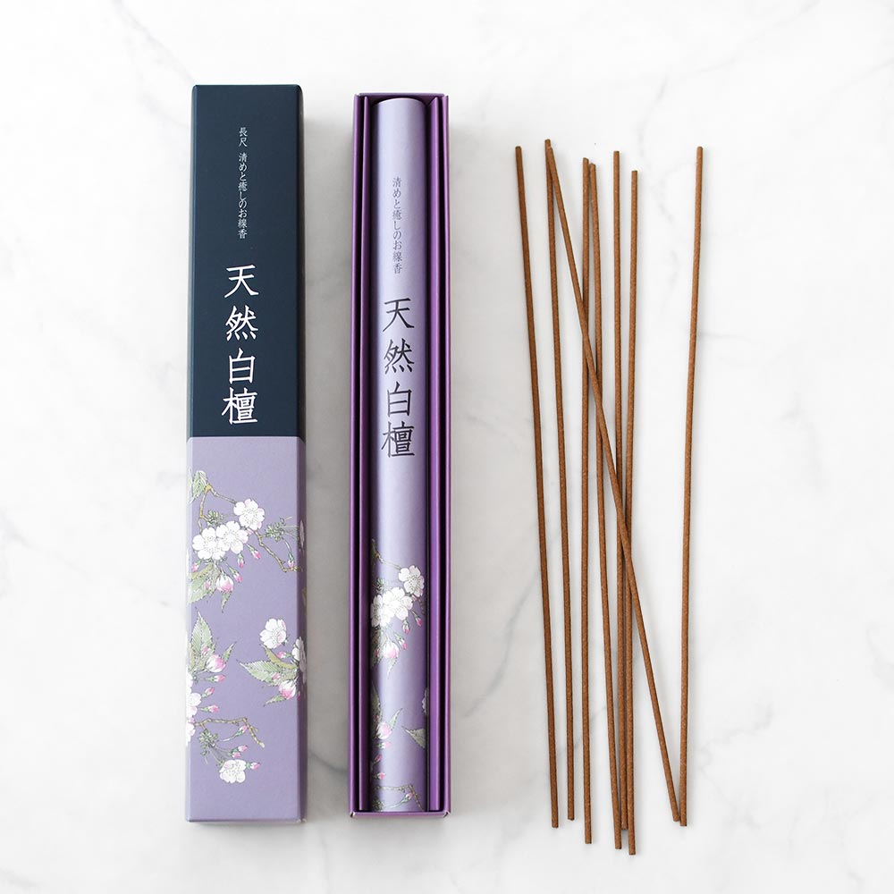 Natural Sandalwood Japanese Incense Sticks - Purematcha Australia