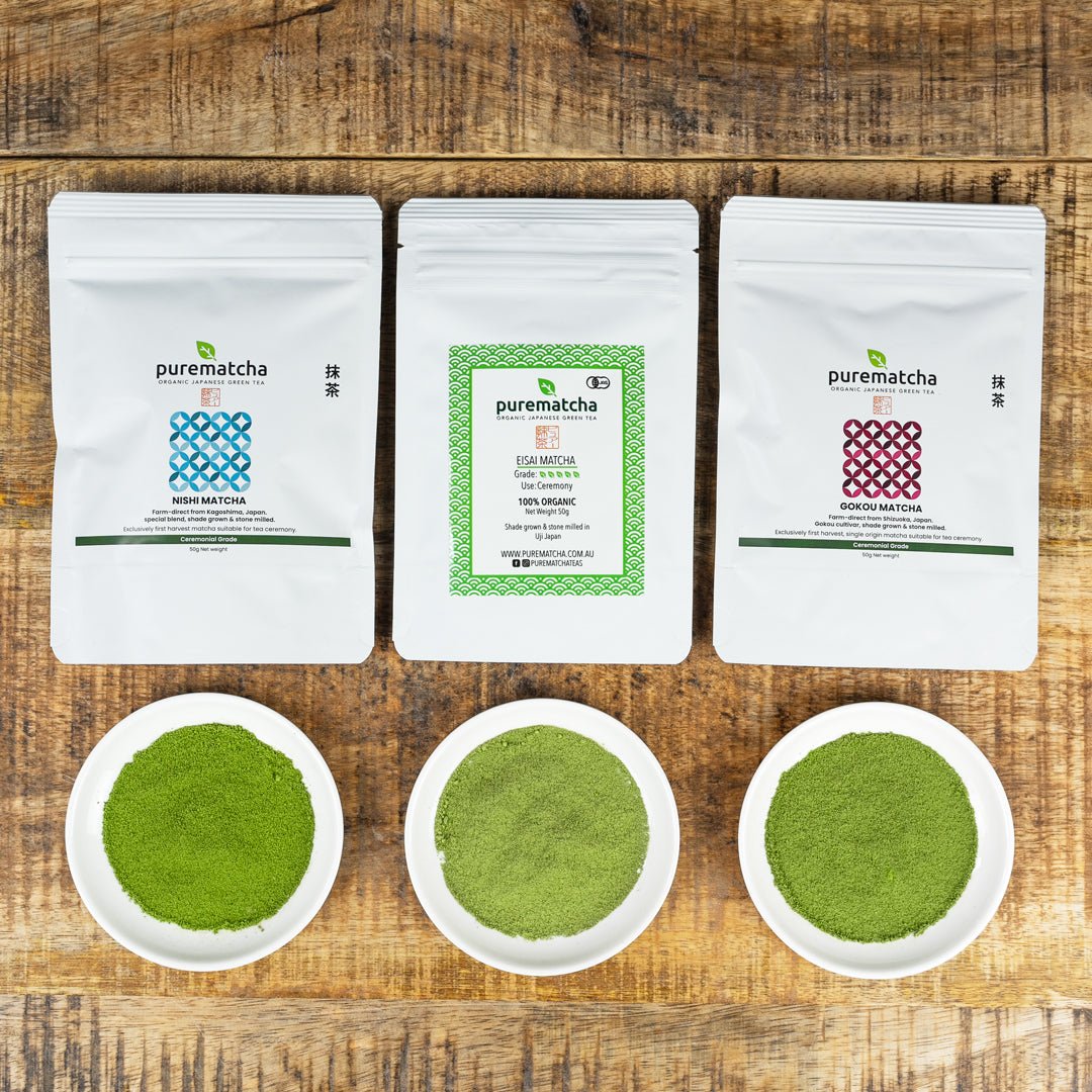 150g Pure Matcha Ceremonial Grade Trio Pack Purematcha Australia