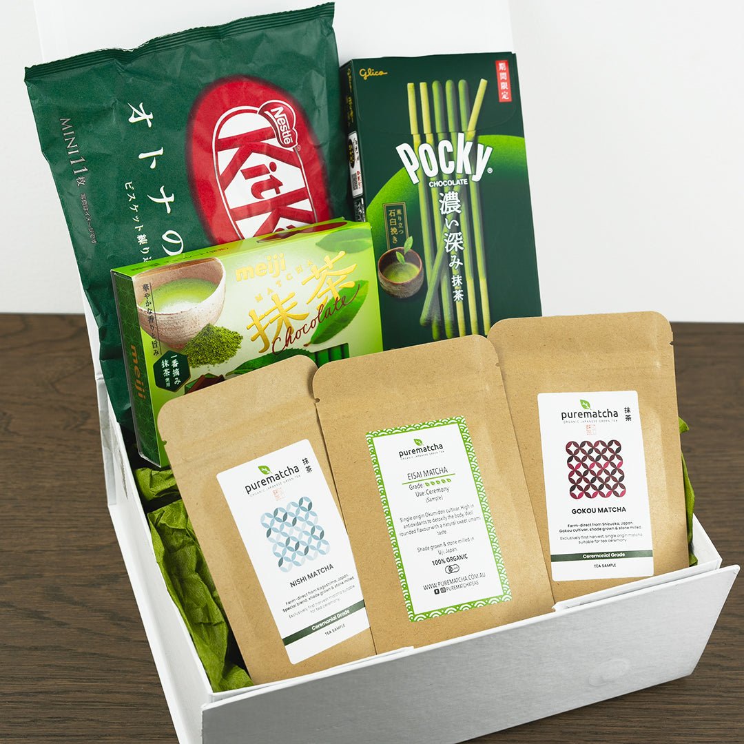 Pure Matcha Trio and Matcha Chocolate Gift Set Hamper - Purematcha Australia