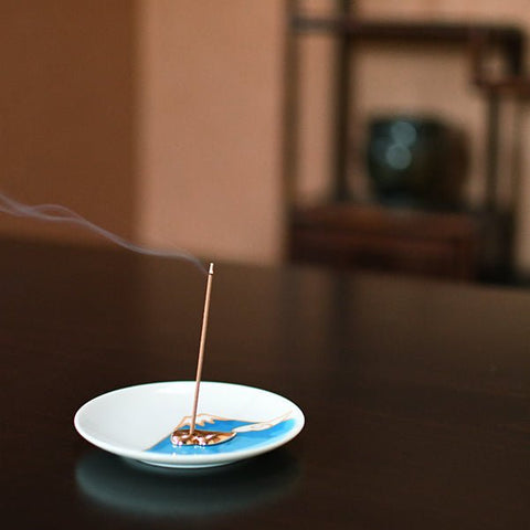 SAKURA Fuji Japanese Incense Set (Paulownia Gift Box) - Purematcha Australia