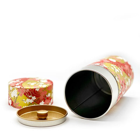 SAKURA Red Washi Paper Tea Canister - Purematcha Australia