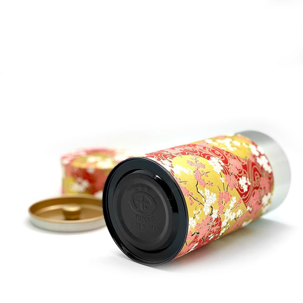 SAKURA Red Washi Paper Tea Canister - Purematcha Australia