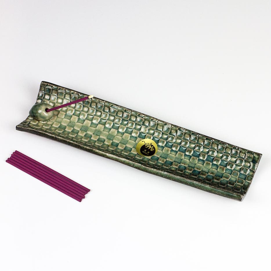 SHIGARAKI Mosaic Japanese Ceramic Incense Holder - Purematcha Australia