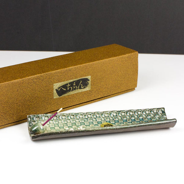 SHIGARAKI Mosaic Japanese Ceramic Incense Holder - Purematcha Australia