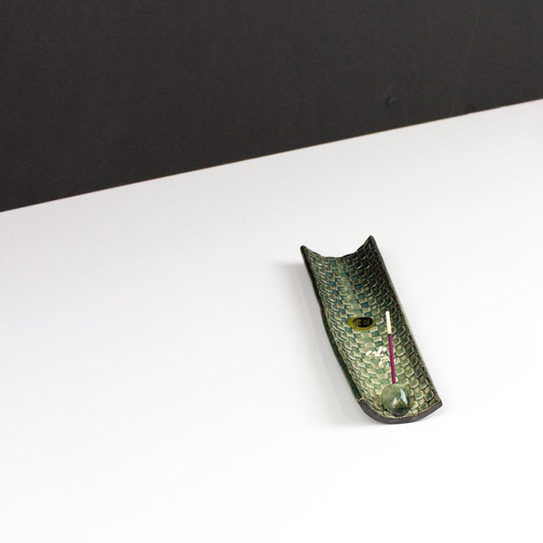 SHIGARAKI Mosaic Japanese Ceramic Incense Holder - Purematcha Australia