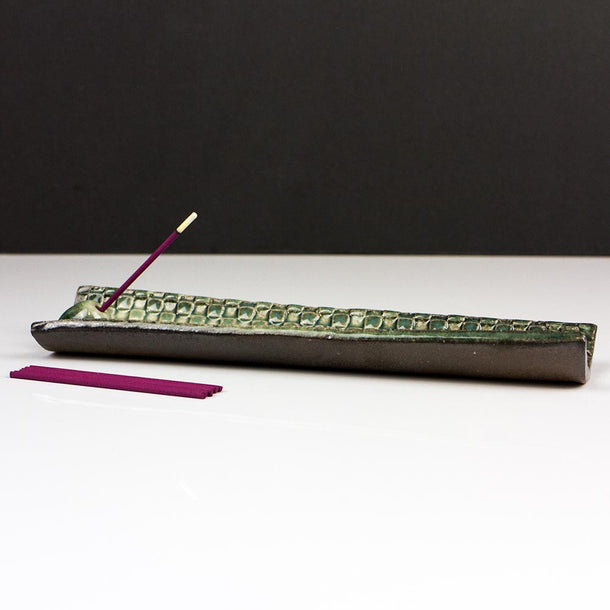SHIGARAKI Mosaic Japanese Ceramic Incense Holder - Purematcha Australia
