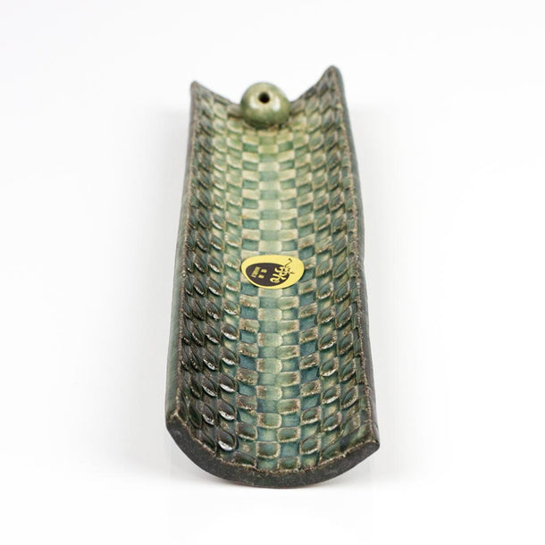 SHIGARAKI Mosaic Japanese Ceramic Incense Holder - Purematcha Australia
