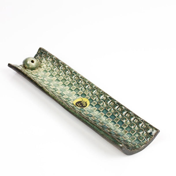SHIGARAKI Mosaic Japanese Ceramic Incense Holder - Purematcha Australia