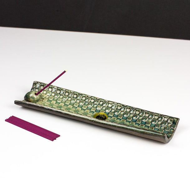 SHIGARAKI Mosaic Japanese Ceramic Incense Holder - Purematcha Australia