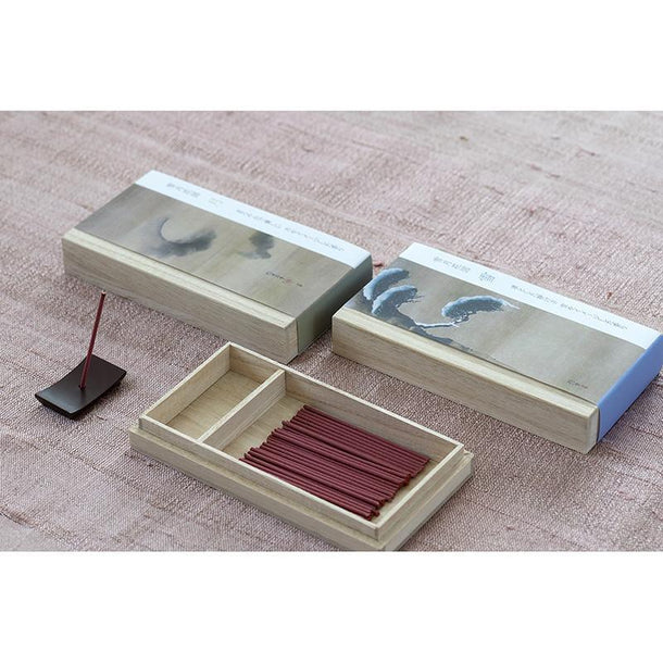 Snow, Moon, Flowers Incense / Paulownia Box - Purematcha Australia