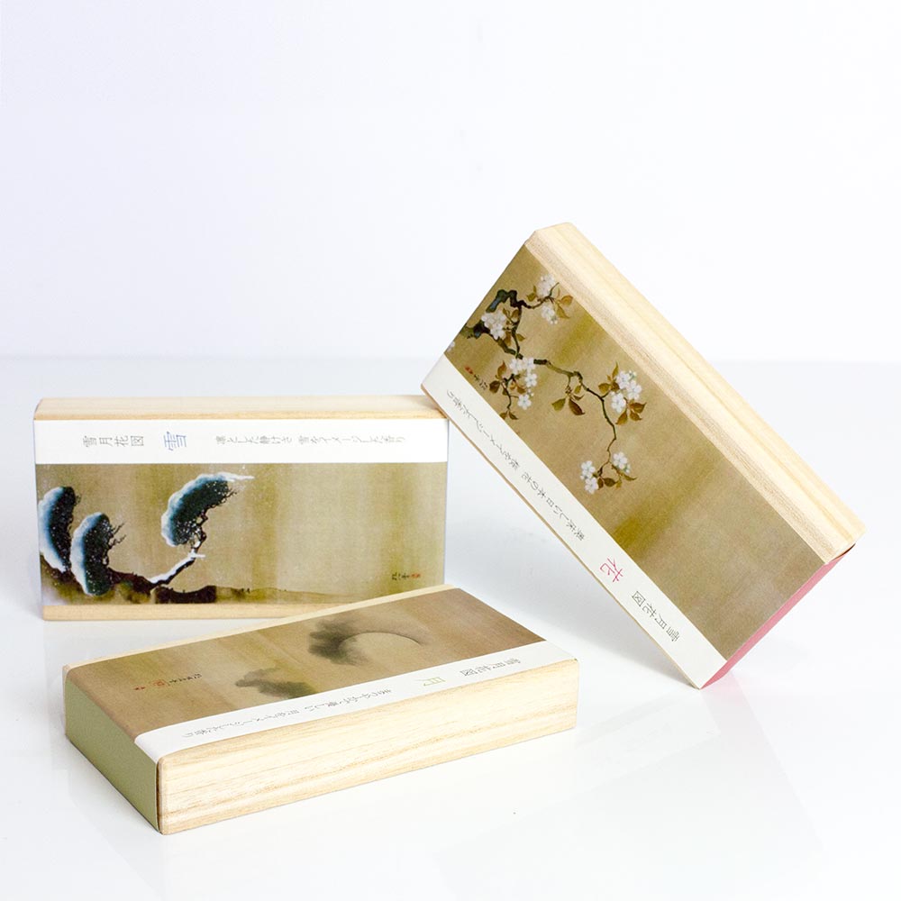 Snow, Moon, Flowers Incense / Paulownia Box - Purematcha Australia