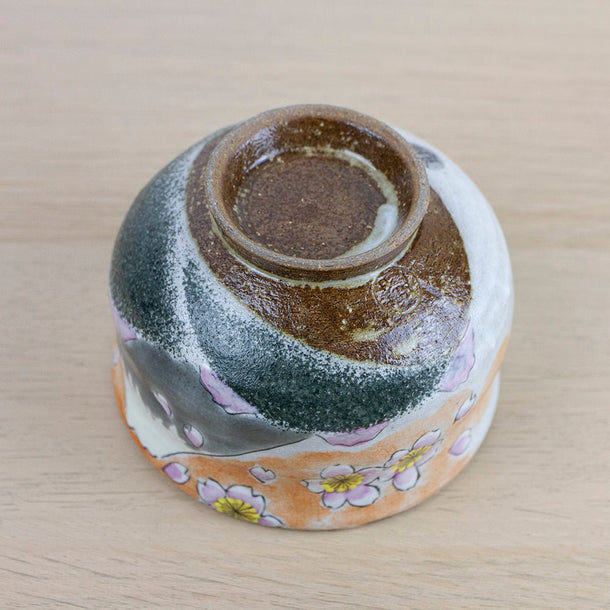 Spring Fuji Kutani-Yaki Chawan (200ml) - Purematcha Australia