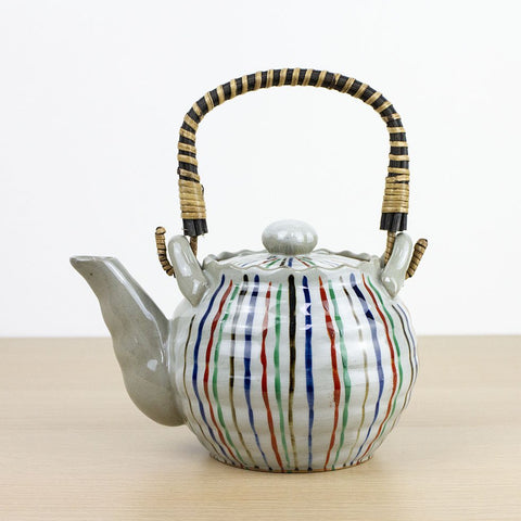 TOKUSA Striped Japanese Teapot (980ml) - Purematcha Australia
