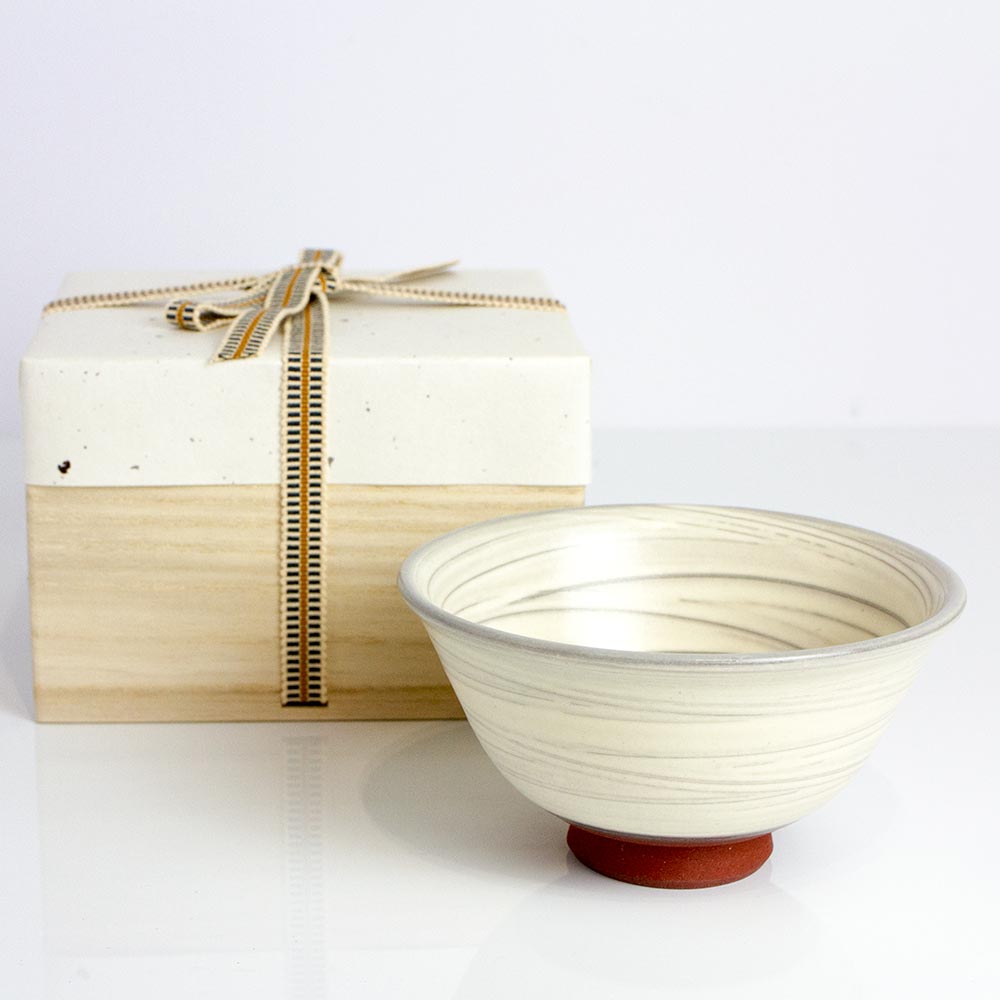 TOMOBAKO Swirling Brush Chawan - Purematcha Australia