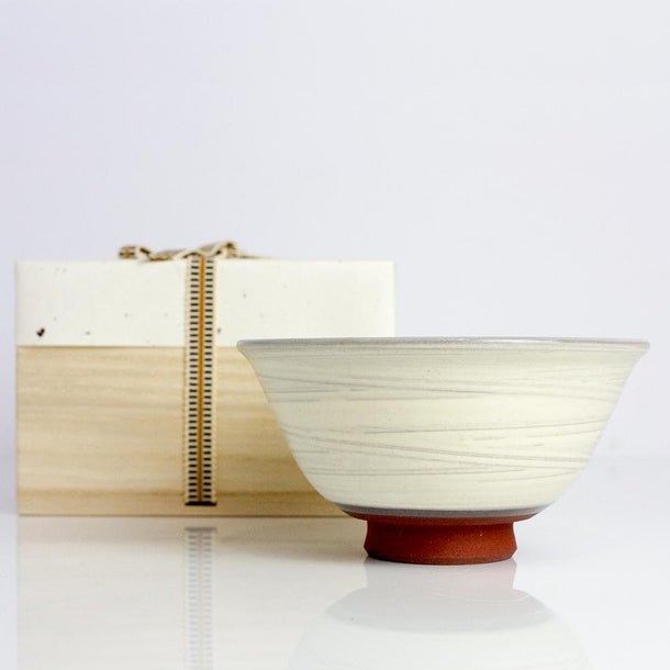 TOMOBAKO Swirling Brush Chawan - Purematcha Australia