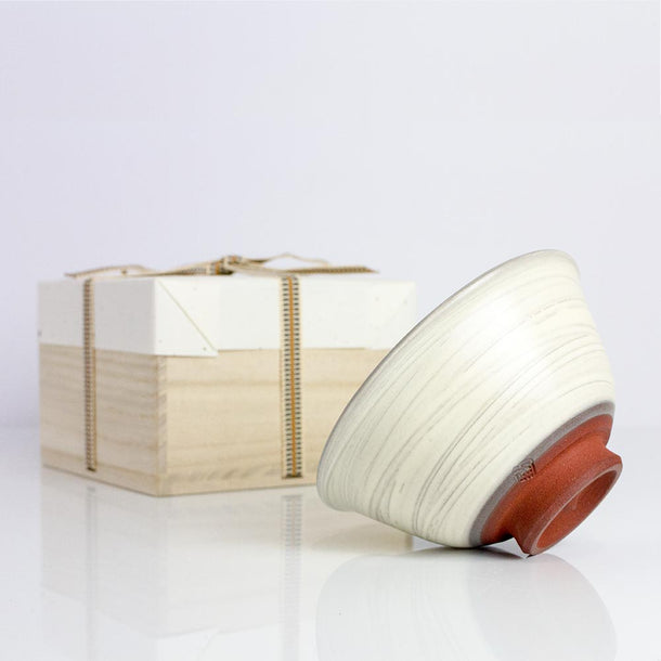 TOMOBAKO Swirling Brush Chawan - Purematcha Australia