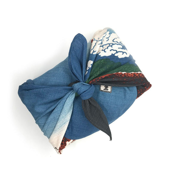 UKIYO-E HOKUSAI Furoshiki Japanese Wrapping Cloth - Purematcha Australia